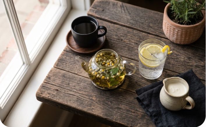 Keto diyetinde tüketilebilecek içecekler: kahve, bitki çayı ve sodalı su