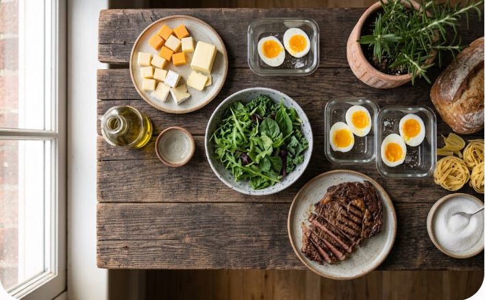 Keto diyetinde yenebilecek ve kaçınılması gereken besinler bir arada