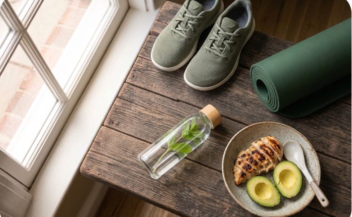 Keto diyetiyle egzersiz: koşu ayakkabısı, yoga matı ve antrenman sonrası öğün